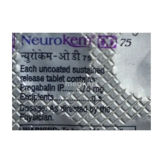 neurokem od 75mg tablet 10's